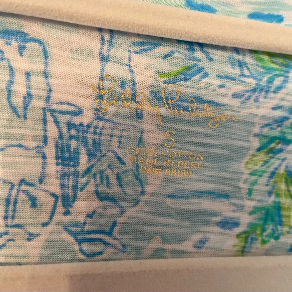 Lilly Pulitzer Etta V neck Top - Picture 3 of 3